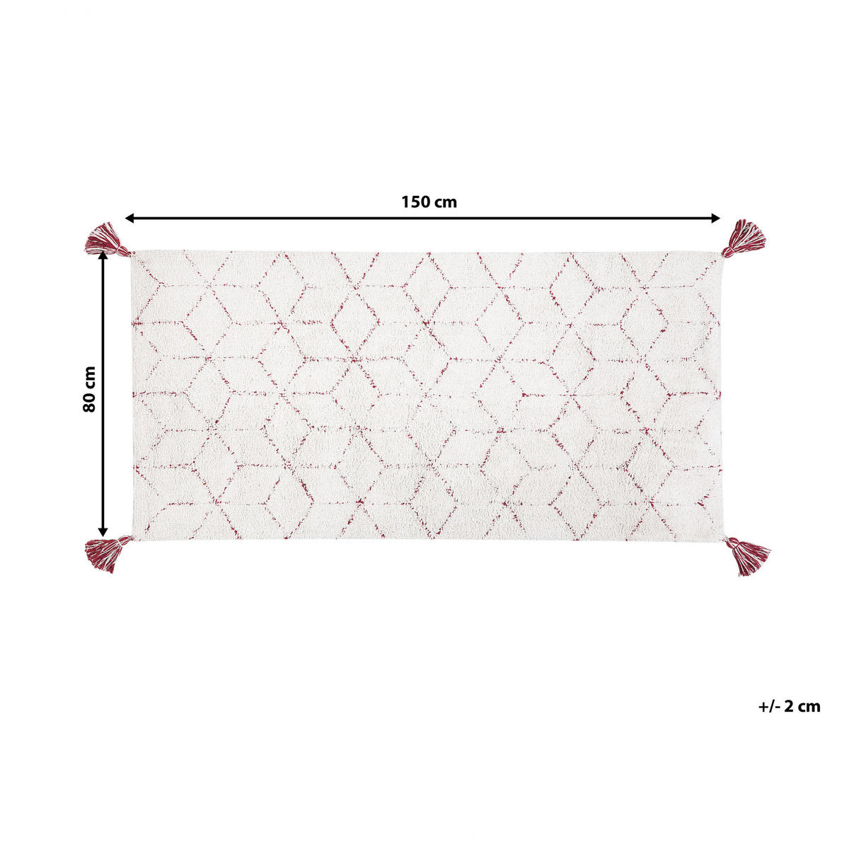 SHAGGY-TEPPICH Sakarya 150/80 cm - Weiß, Textil (80/150cm) - Beliani