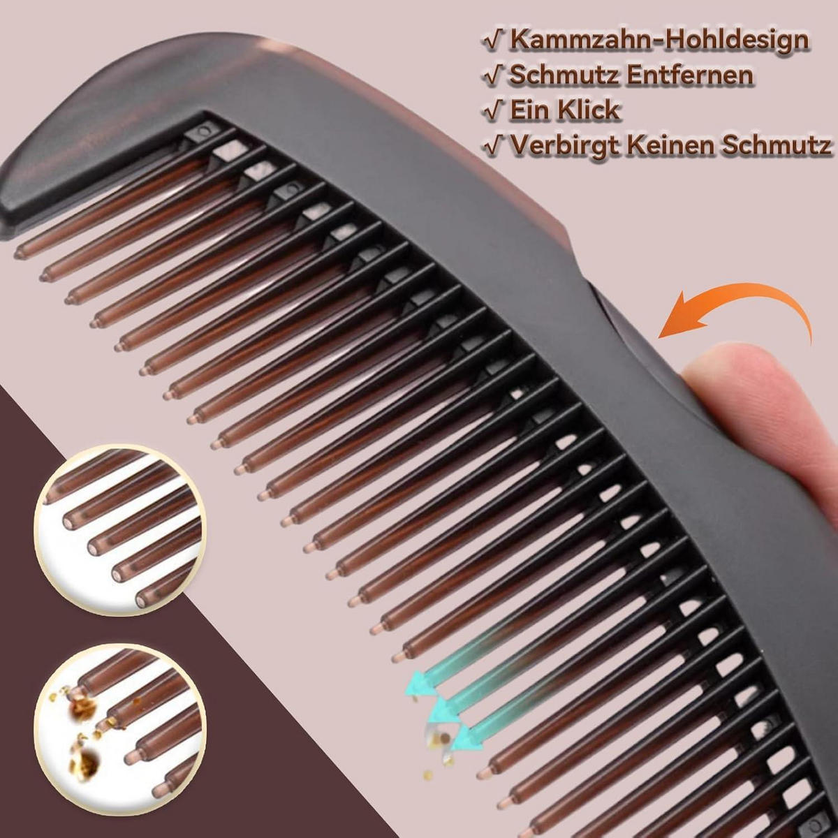 KÄMME 3-teiliges Set Edelstahl mit Silikongriff - Multicolor, Metall (12.6/1.5/21cm)