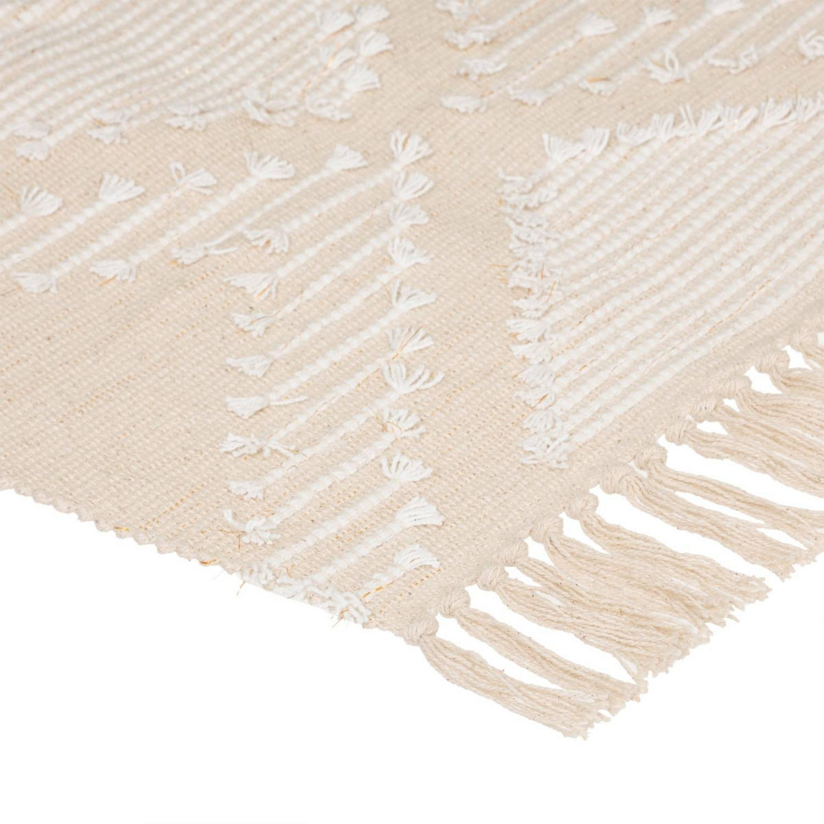 WEBTEPPICH 60/90 cm Cot Sand - Beige, Naturmaterialien/Naturmaterialen (60/90cm) - Atmosphera Createur d´interieur