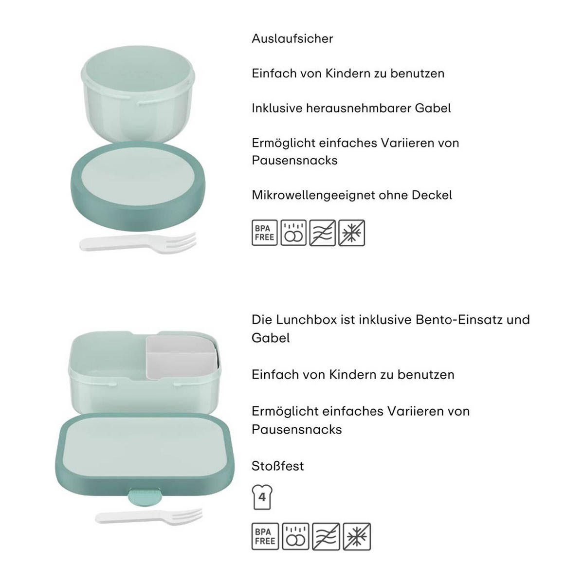 OBST- UND BENTOBOX Campus (2025) Fairy Garden 300 & 750 ml 2er Set - Pink/Rosa, Kunststoff (1/1/1cm) - Mepal