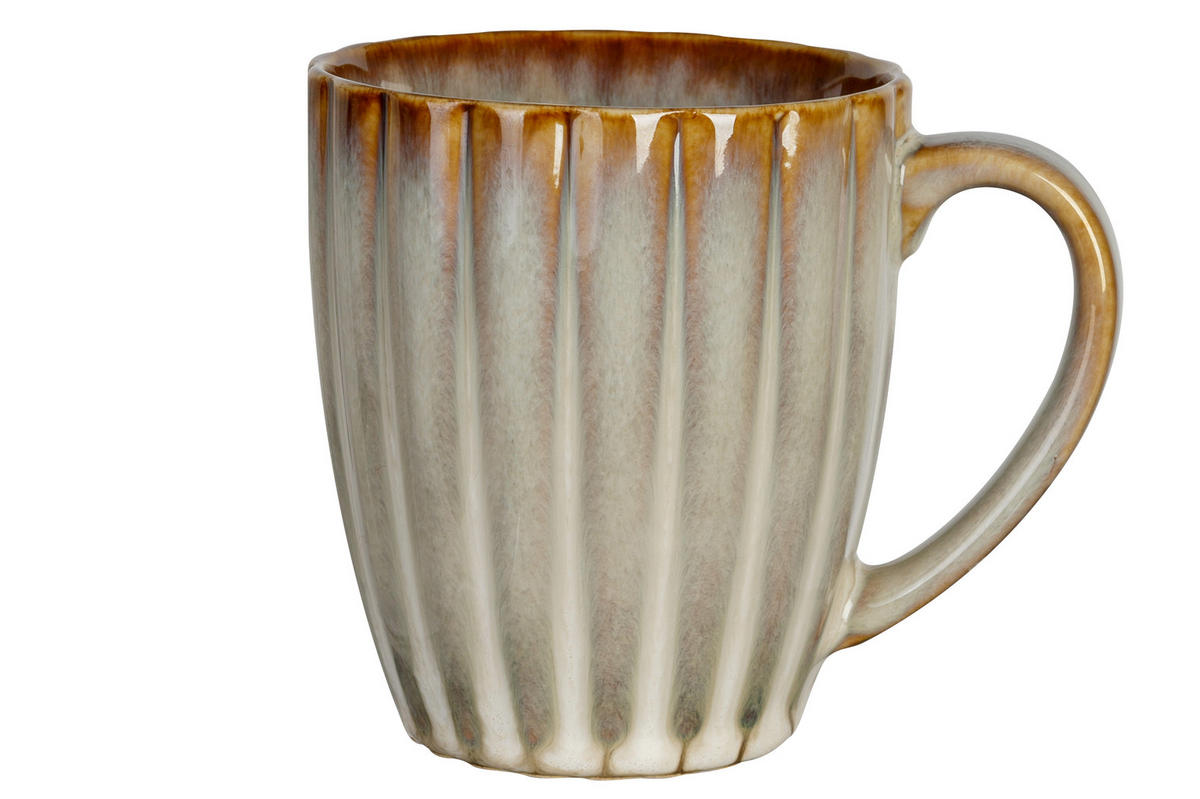 GESCHIRRSET4 PERSONEN Astera Pearl 16-teiliges GESCHIRRSETfür 4 Personen – 4 Speiseteller, 4 FRÜHSTÜCKTELLER, 4 SCHÜSSELN und 4 Becher - Beige, Keramik (2/2/1cm) - Cosy & Trendy