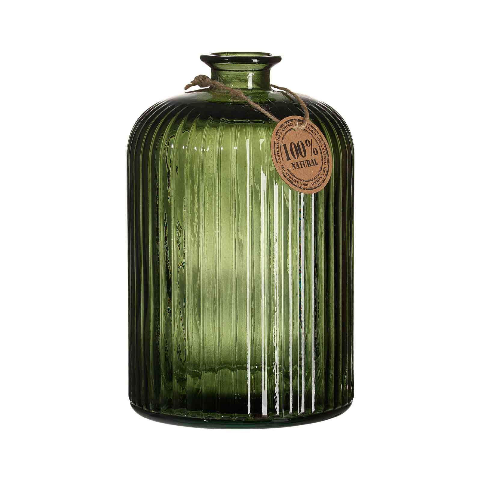 VASE Guyana Stripes grün 24 cm - Grün, Glas (24cm) - Ritzenhoff Breker