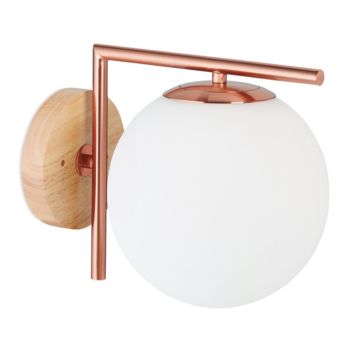 WANDLEUCHTE - Multicolor, Glas/Holz (19.5/22/28cm) - Relaxdays