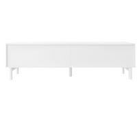 TV-LOWBOARD aus MDF und Holzwerkstoff 169x34x45,5 cm Weiß mit 4 Türen und Einlegeböden - Weiß, Holzwerkstoff (169/45.5/35cm) - Modfu