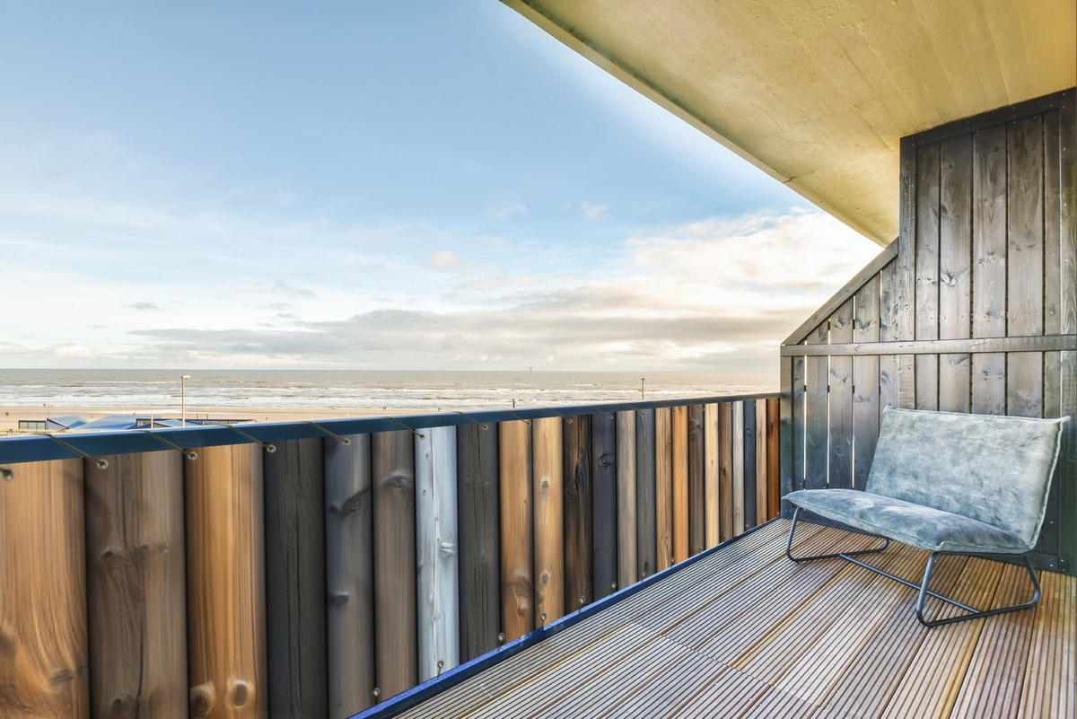 BALKON-SICHTSCHUTZ Holz - Dielen - Gemischt - Teakfarben, Kunststoff (500/80cm) - MuchoWow