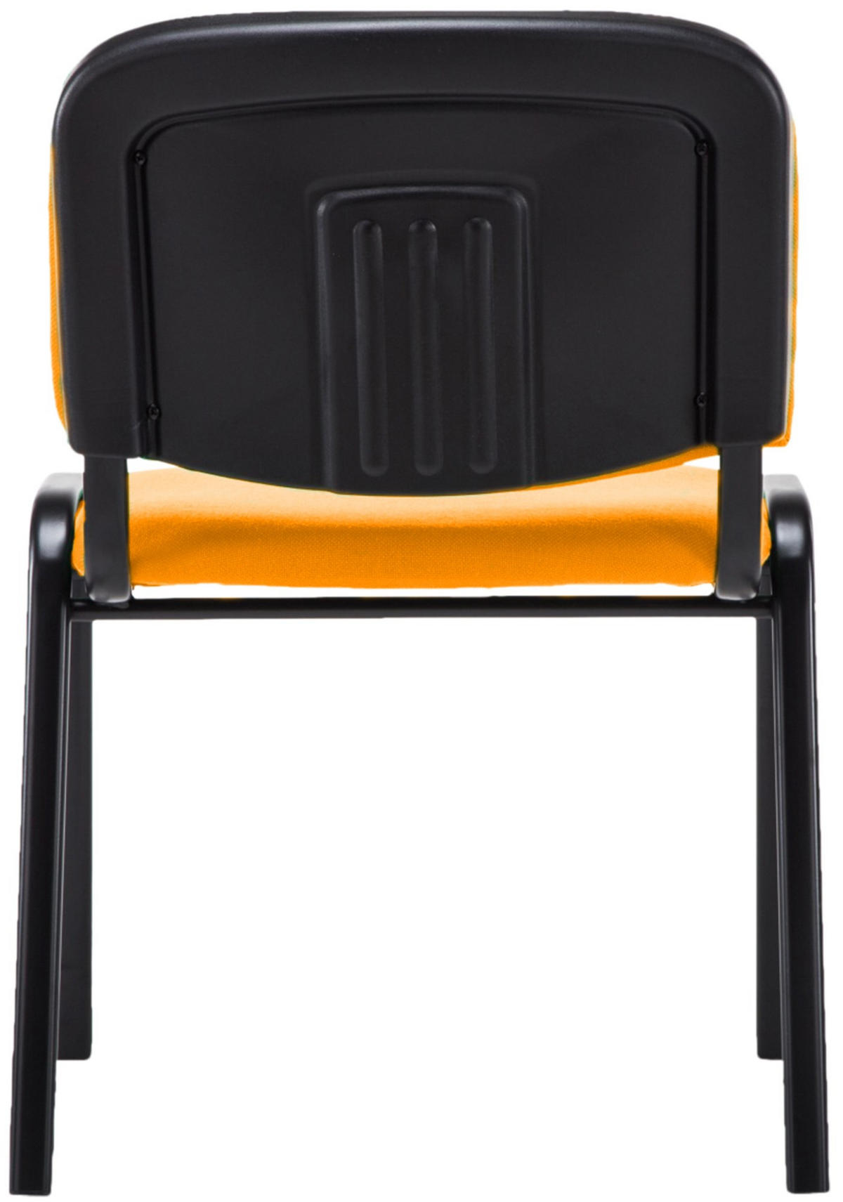 BESUCHERSTUHL Stoff Orange - Schwarz/Orange, Textil/Metall (53/83/53cm) - CLP