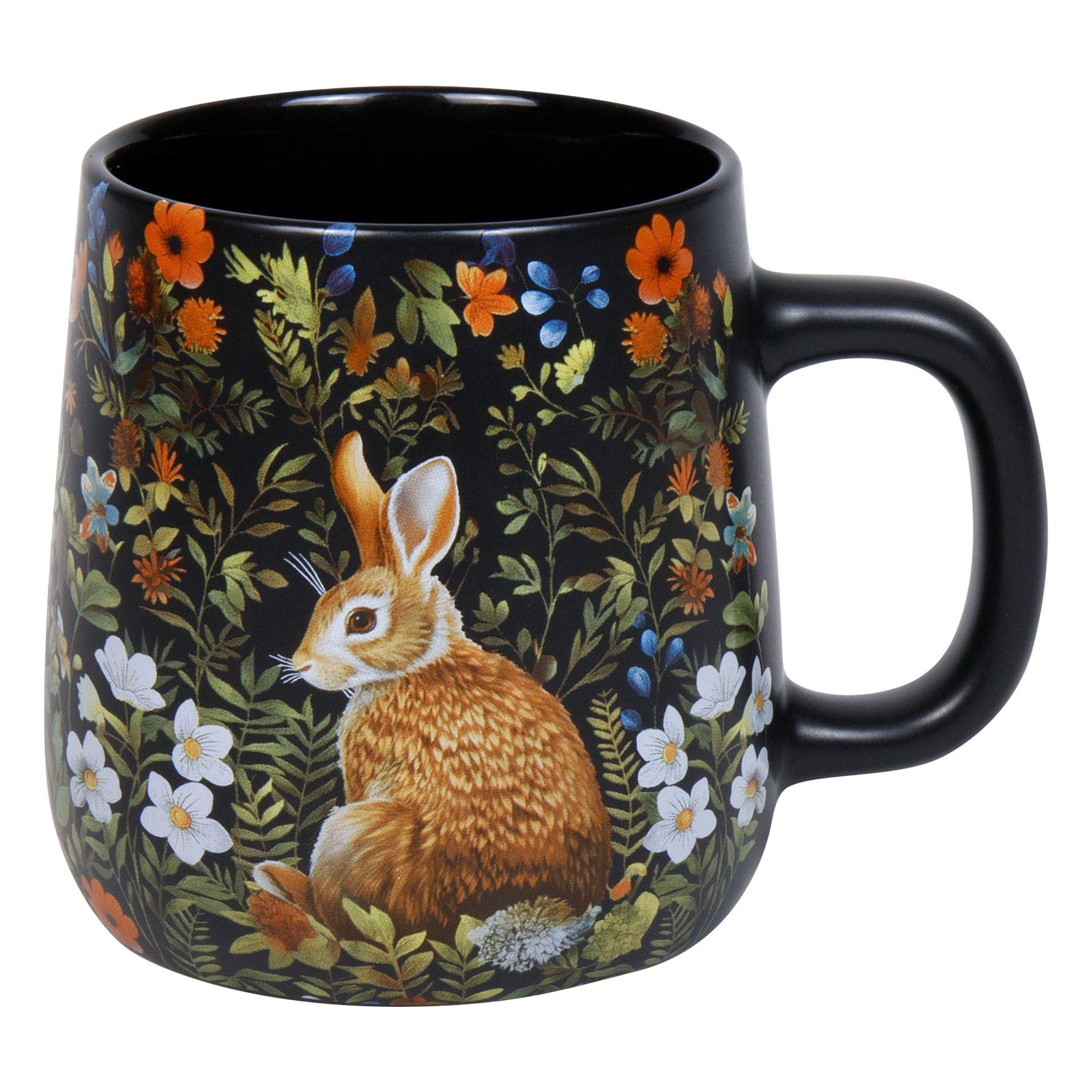 KAFFEEBECHER Forest Wildlife - Rabbit - Naturfarben, Keramik (0.4L) - Könitz