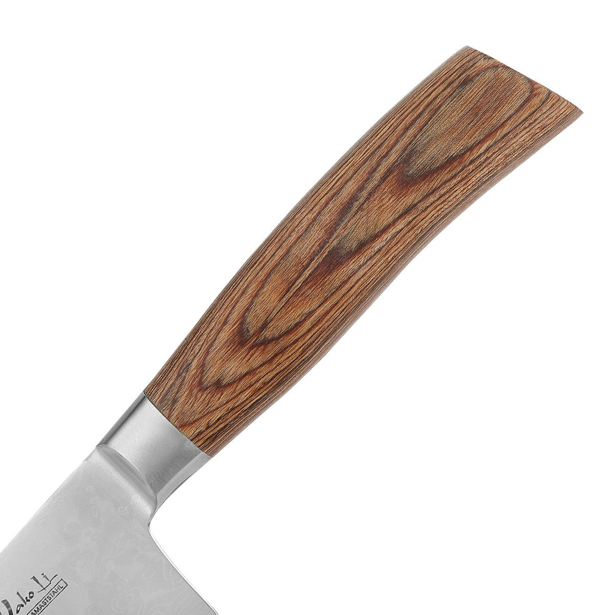 KOCHMESSER 20 cm - Braun, Holz/Metall (34cm) - Wakoli