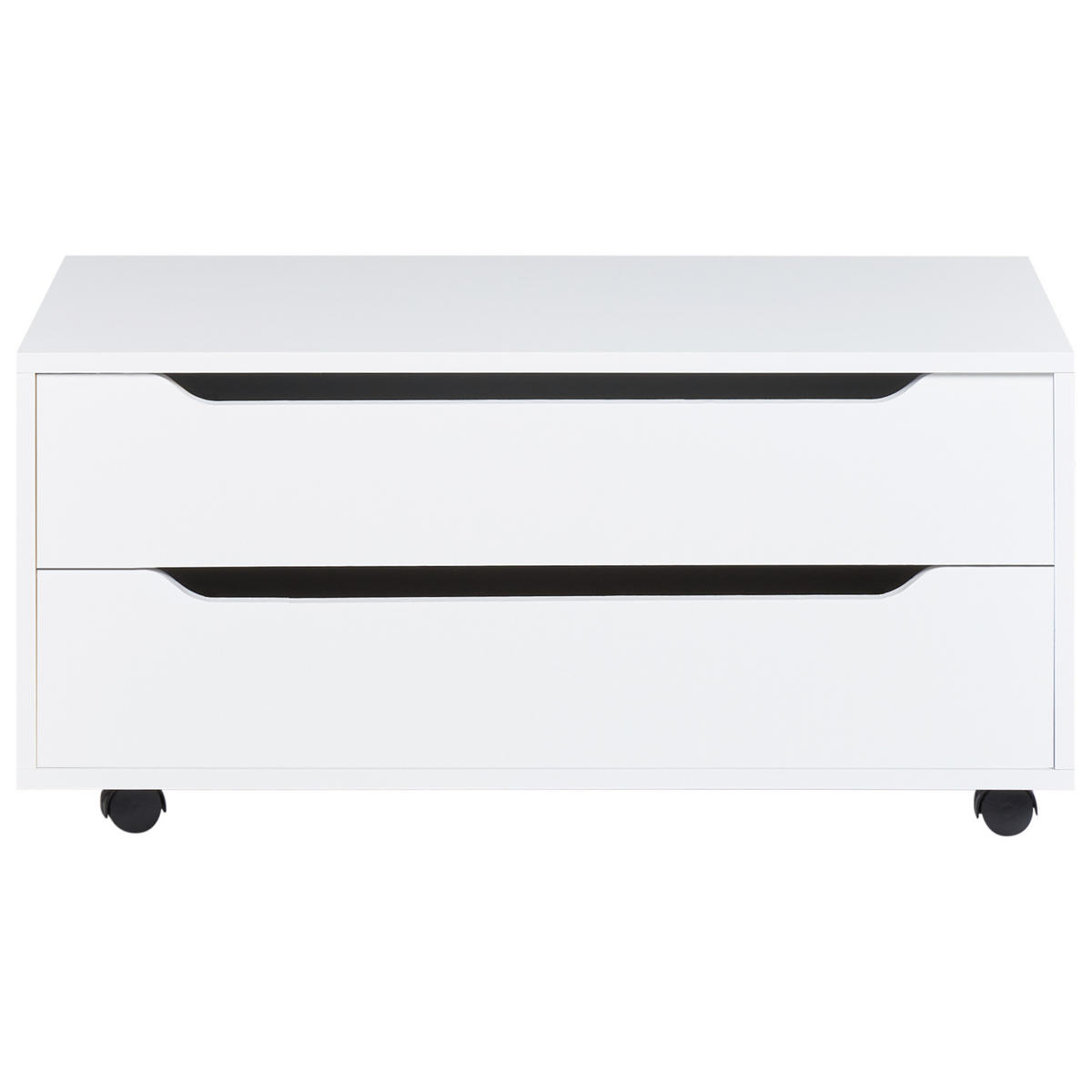 BADEZIMMERSCHRANK 80 cm Weiß Osasco - Weiß, Holzwerkstoff (80/39/39cm) - Beliani