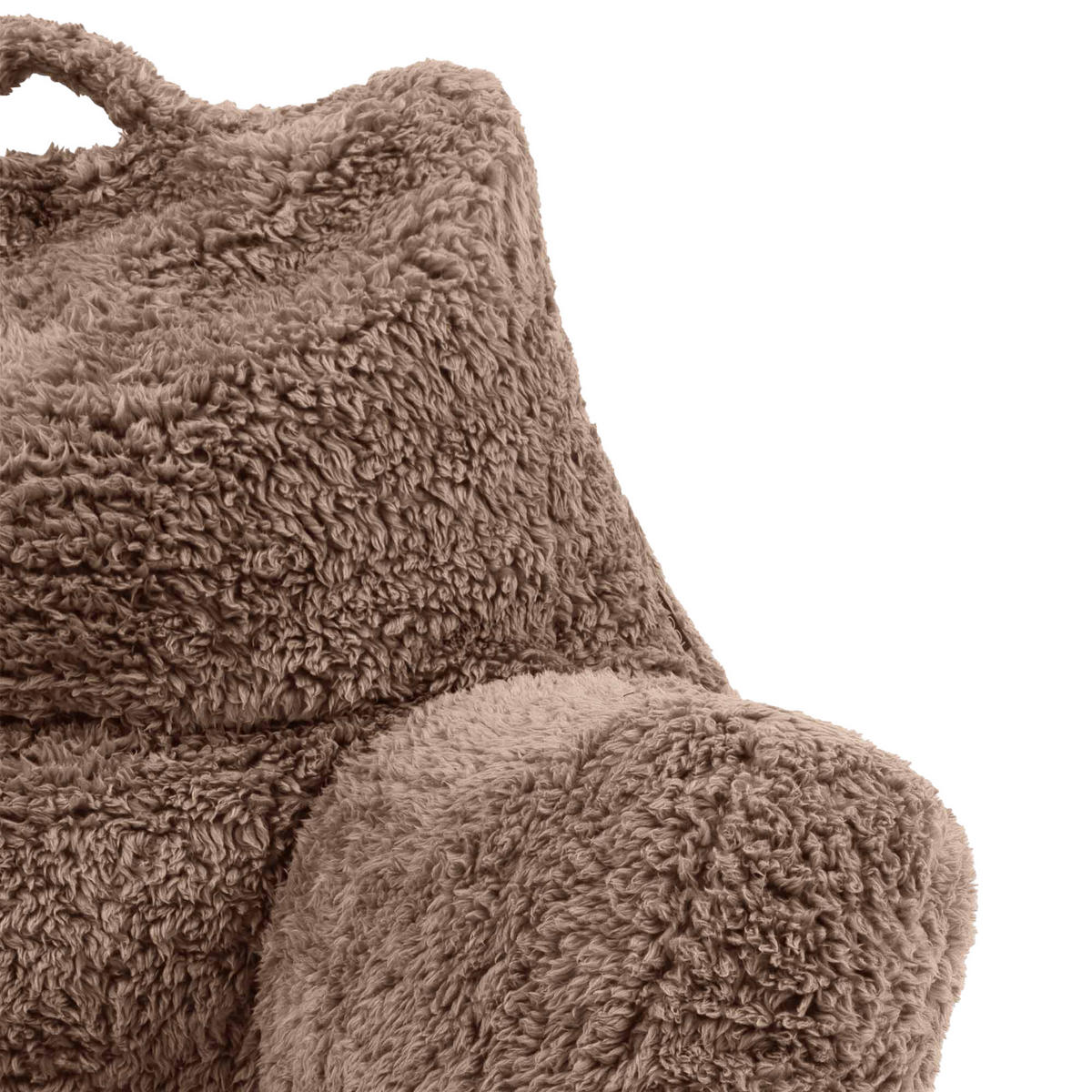 RÜCKENLEHNE Lesekissen Teddybär - Mokka, Textil (74/63cm) - icon