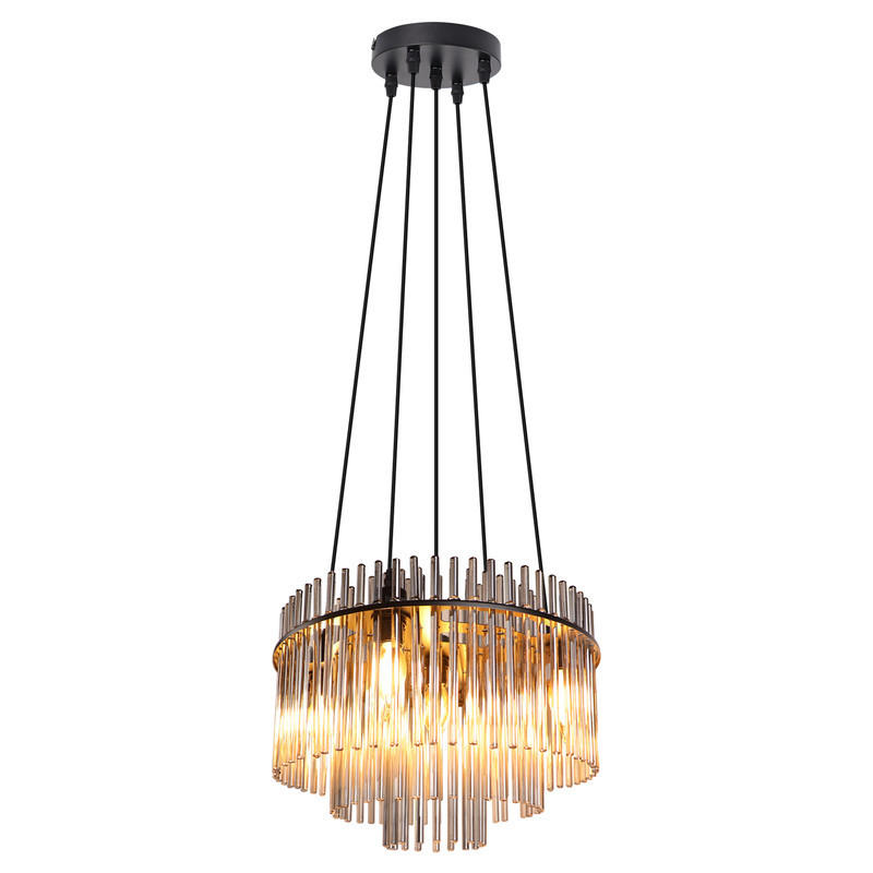 PENDELLEUCHTE BERLEBURG Ⅲ 15/40/150 cm - Schwarz, Metall (15/40/150cm) - Nettlife