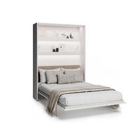 SCHRANKBETT BED CONCEPT BC-36 Matratze - Beige/Weiß, Holzwerkstoff (140/200cm)