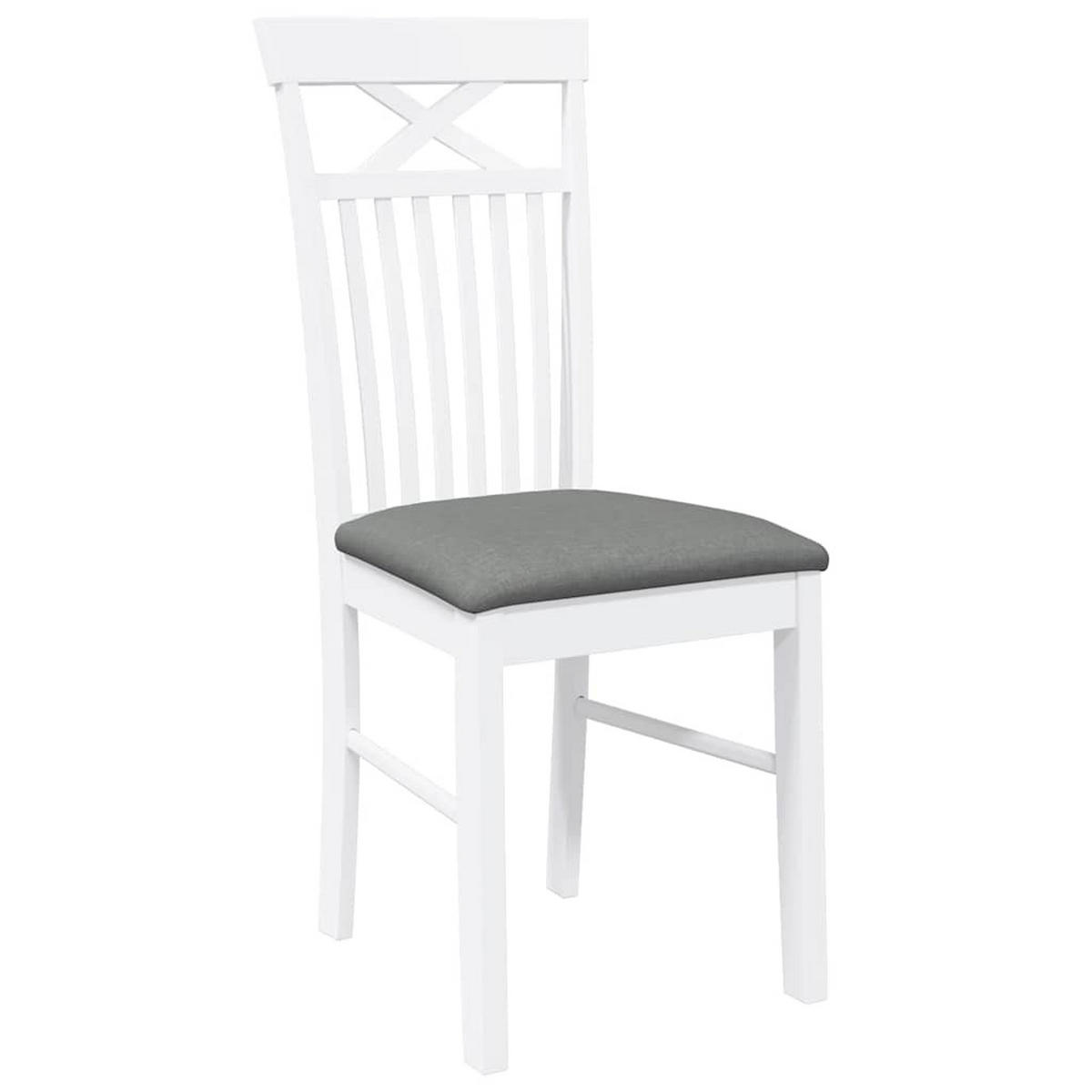 STUHL-SET 2 Stk Lohhain 42.5/94/53.5 cm - Weiß, Holz (42.5/94/53.5cm) - ZMH