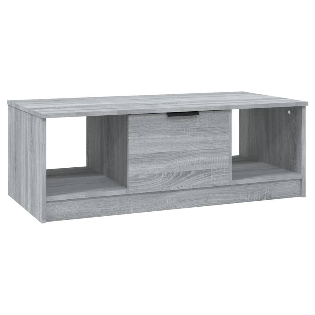 COUCHTISCH Grau Sonoma 102x50x36 cm Holzwerkstoff - Grau, Holzwerkstoff (102/50/36cm) - furnicato