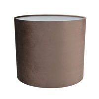 LAMPENSCHIRM Ø30x25,5 cm, Samt, Braun - Braun, Textil (30/30/25.5cm) - dasmöbelwerk