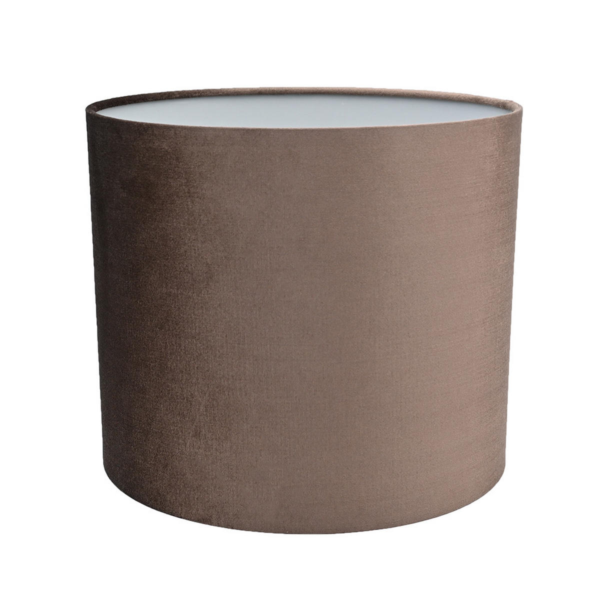 LAMPENSCHIRM Ø30x25,5 cm, Samt, Braun - Braun, Textil (30/30/25.5cm) - dasmöbelwerk