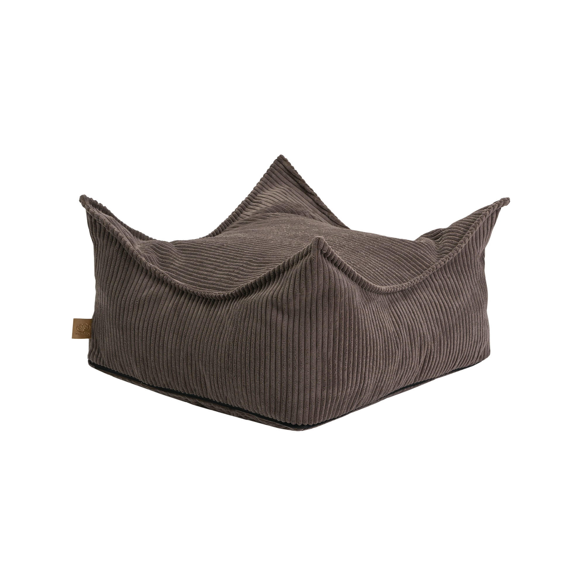 MeowBaby Sitzpouf Braun 60x35x60 cm
