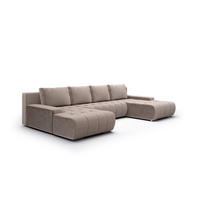 WOHNLANDSCHAFT Vogar In Poso - Hellbraun, Holzwerkstoff/Textil (350/85/185cm) - Fun Möbel