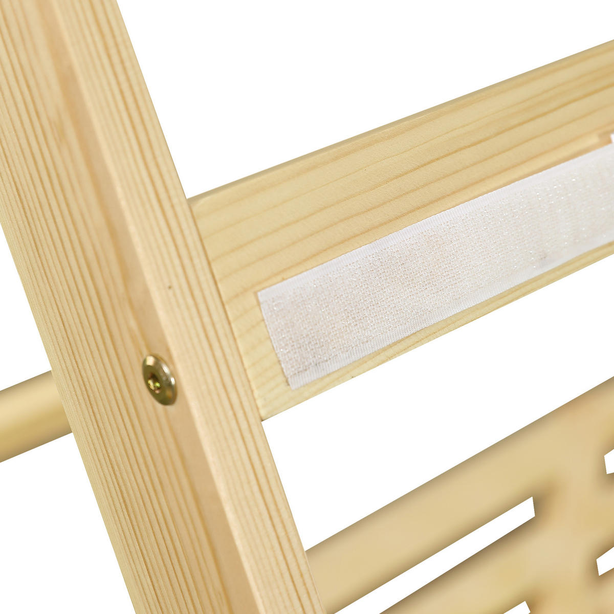 KINDERBETT 90/200 cm in Weiß & Natur mit Sicherheitsgeländer und abnehmbarem Zelt - Naturfarben, Holz/Holzwerkstoff (90/200cm) - WISHDOR
