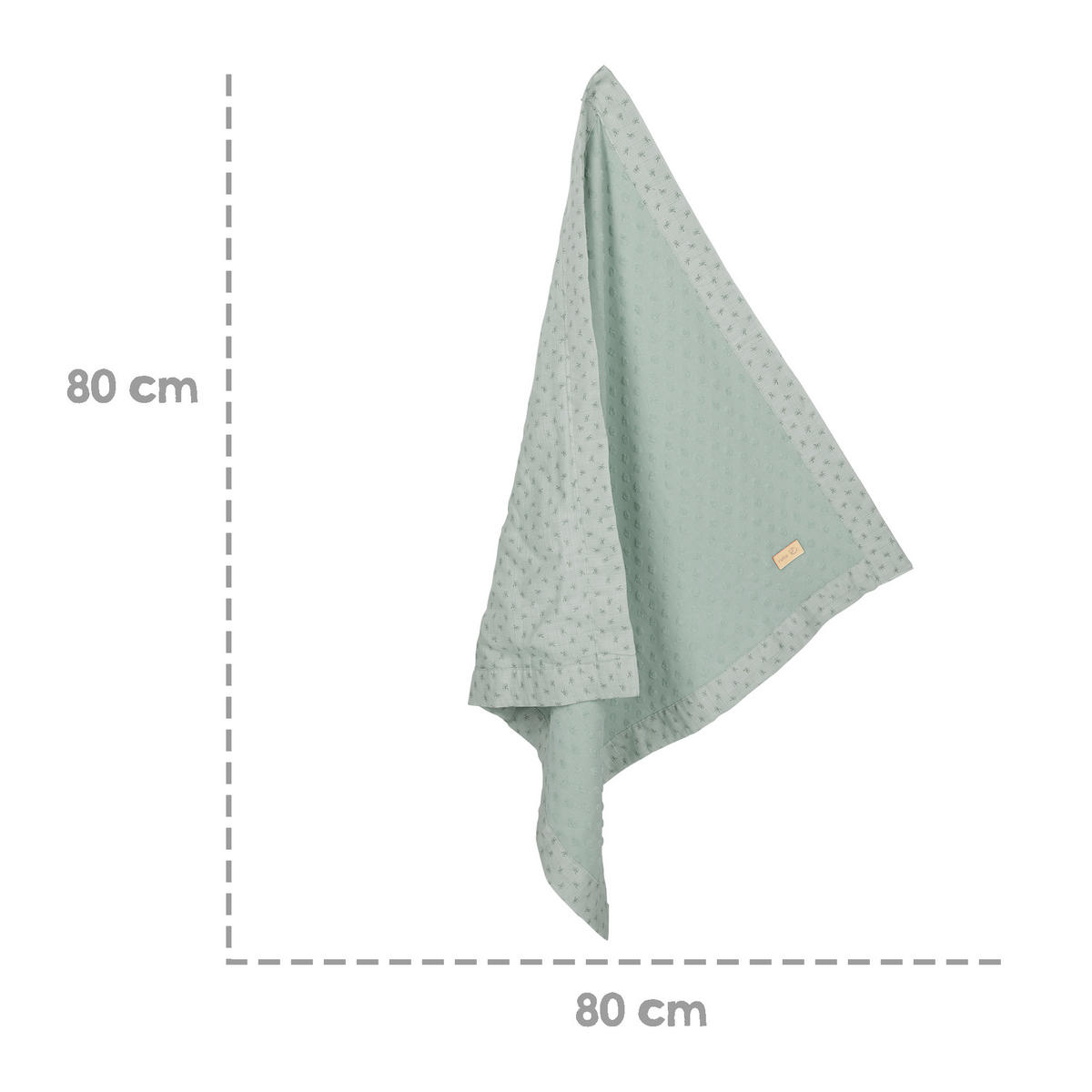 BABYDECKE 80 x 80 cm Lil Planet grün - Grün, Textil (80/80cm) - Roba