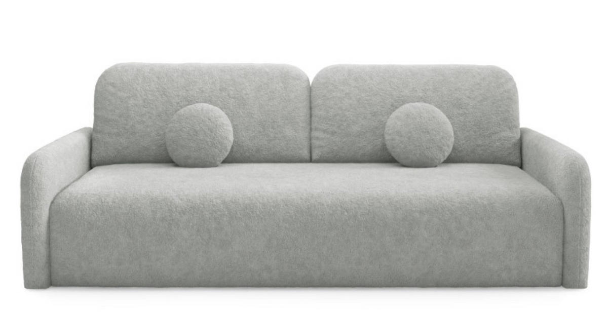 SOFA Grau RAVI Mit Bettkasten Fredo 30 - Grau, Textil (218/90/88cm) - Sepro Meble