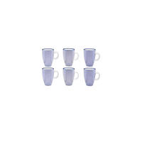 TASSEN Pattern 90ml - 6er-Set - Dunkelblau - Blau, Keramik (0.09L) - Björn