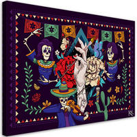 WANDBILD mexikanische abstraktion - Multicolor, Textil (60/40cm) - Feeby