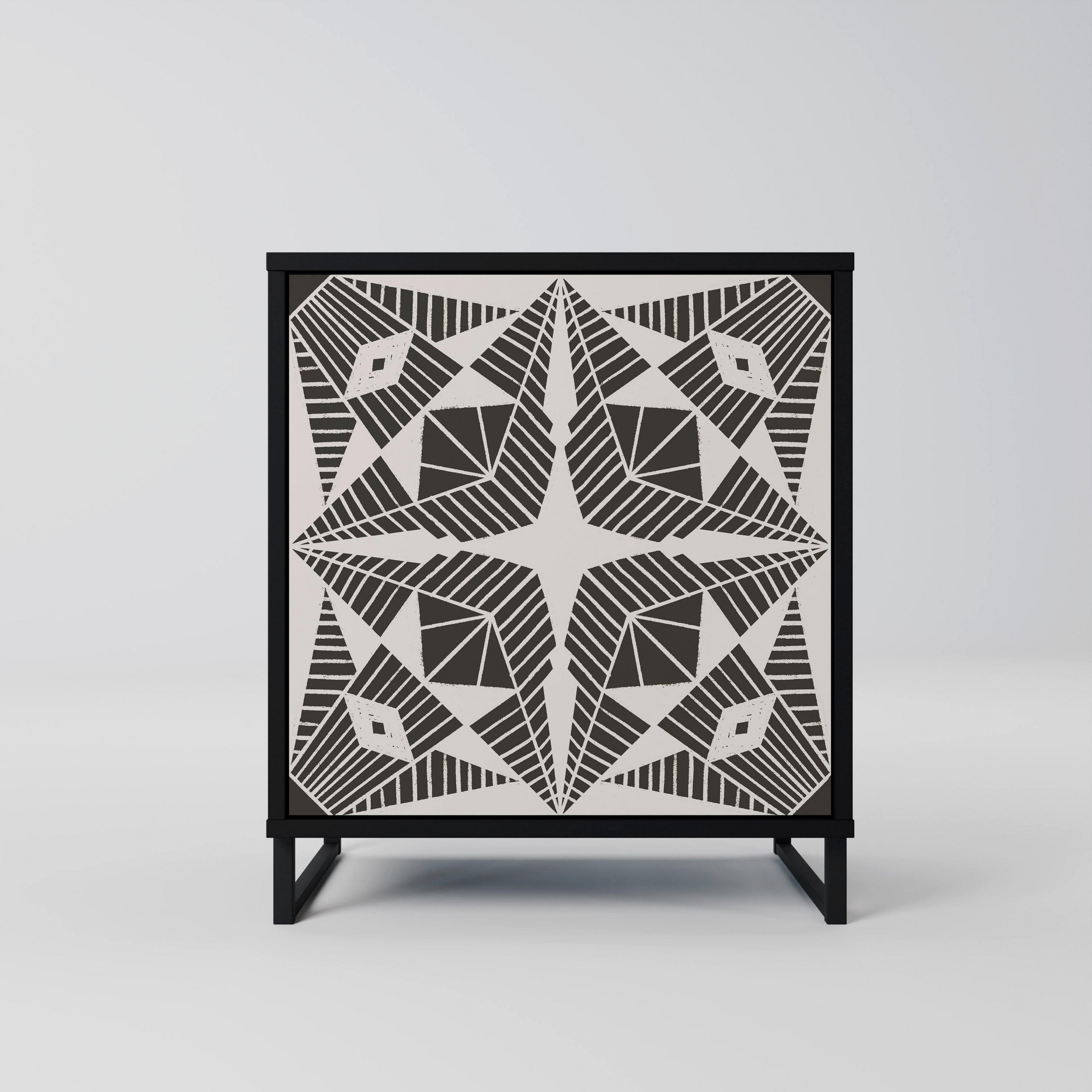SpaceRebels Sideboard Schwarz 57.5x67.5x42 cm