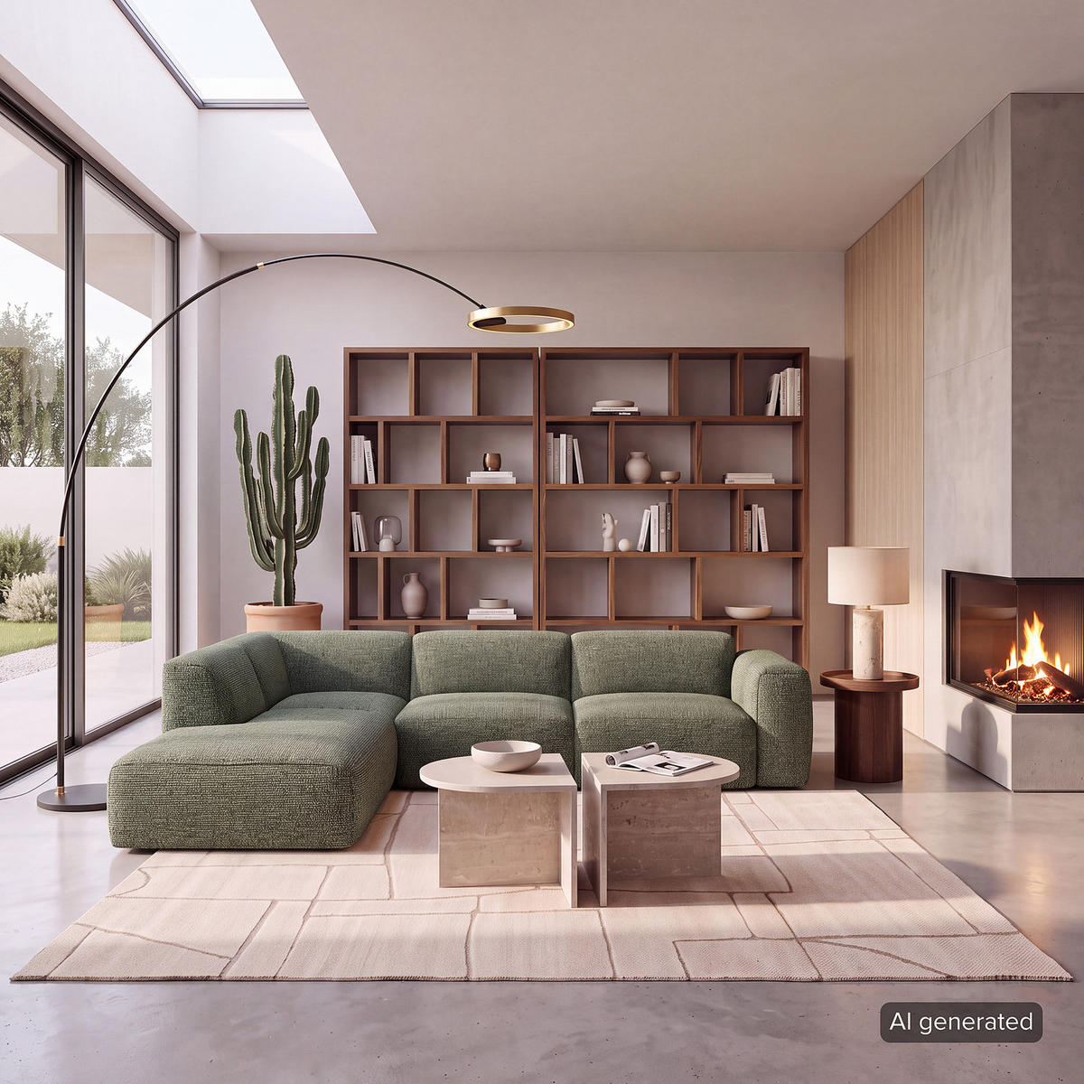 3-SITZER ECKSOFA mit Recamiere - Schwarz/Grün, Kunststoff/Textil (295/231cm) - home24
