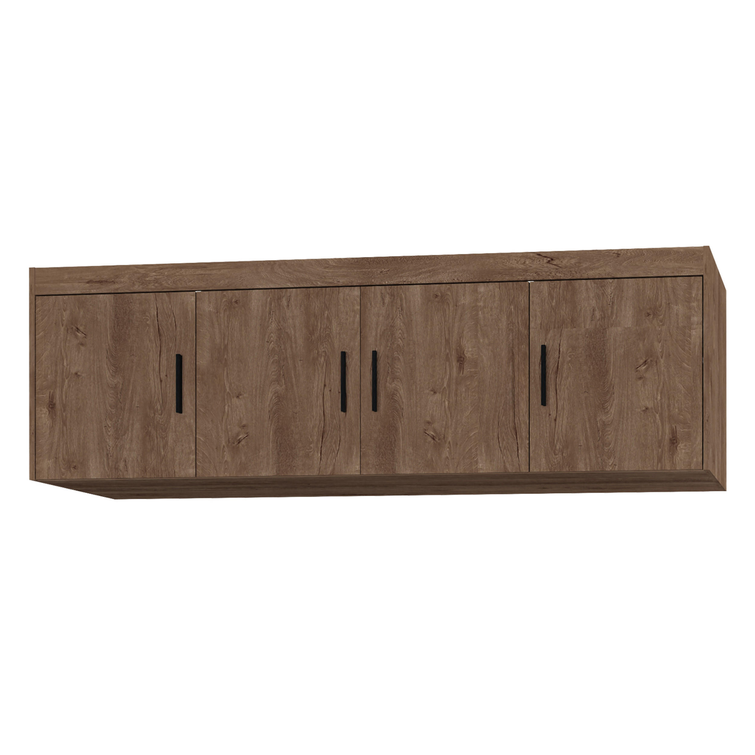 AUFSATZSCHRANK Storicos Eiche Lefkas 176,3/55,5/53 cm - 4T Modern - Braun, Holzwerkstoff/Kunststoff (176.3/55/53cm) - AX Living