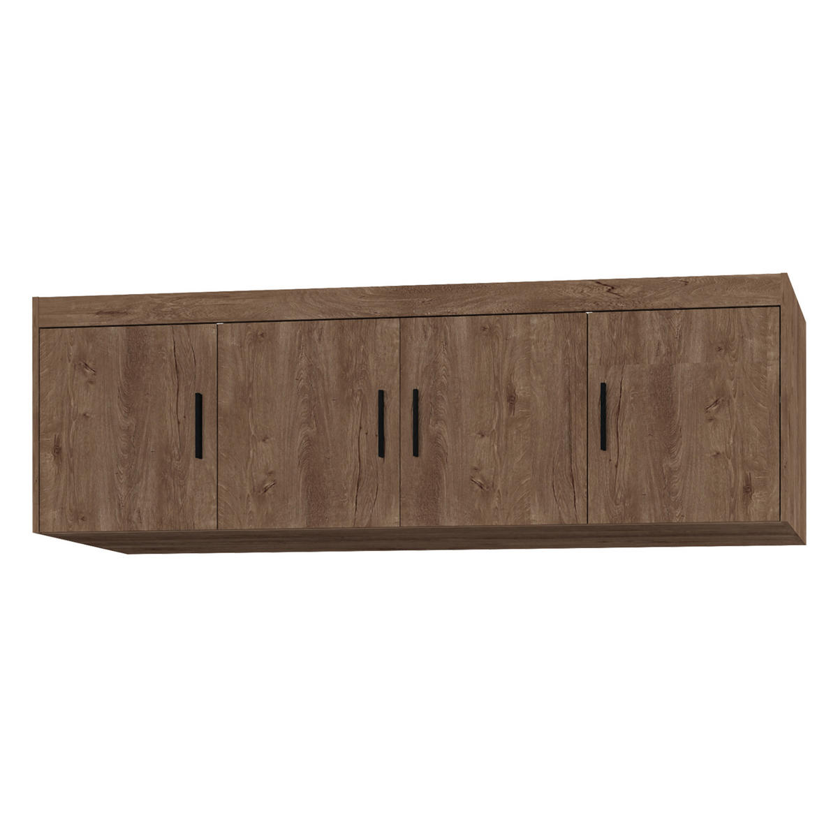 AUFSATZSCHRANK Storicos Eiche Lefkas 176,3/55,5/53 cm - 4T Modern - Braun, Holzwerkstoff/Kunststoff (176.3/55/53cm) - AX Living