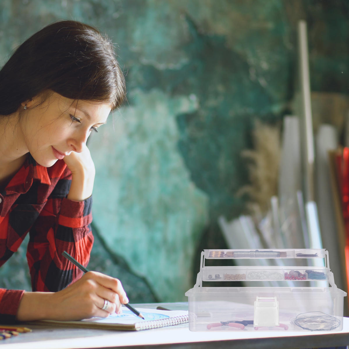 AUFBEWAHRUNGSBOX - Transparent, Kunststoff (33/14.5/19cm) - Relaxdays