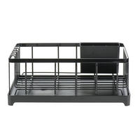 GESCHIRR-ABTROPFGESTELL Tower schwarz 42/17/23 cm - Schwarz, Metall (23/17/42cm) - Yamazaki