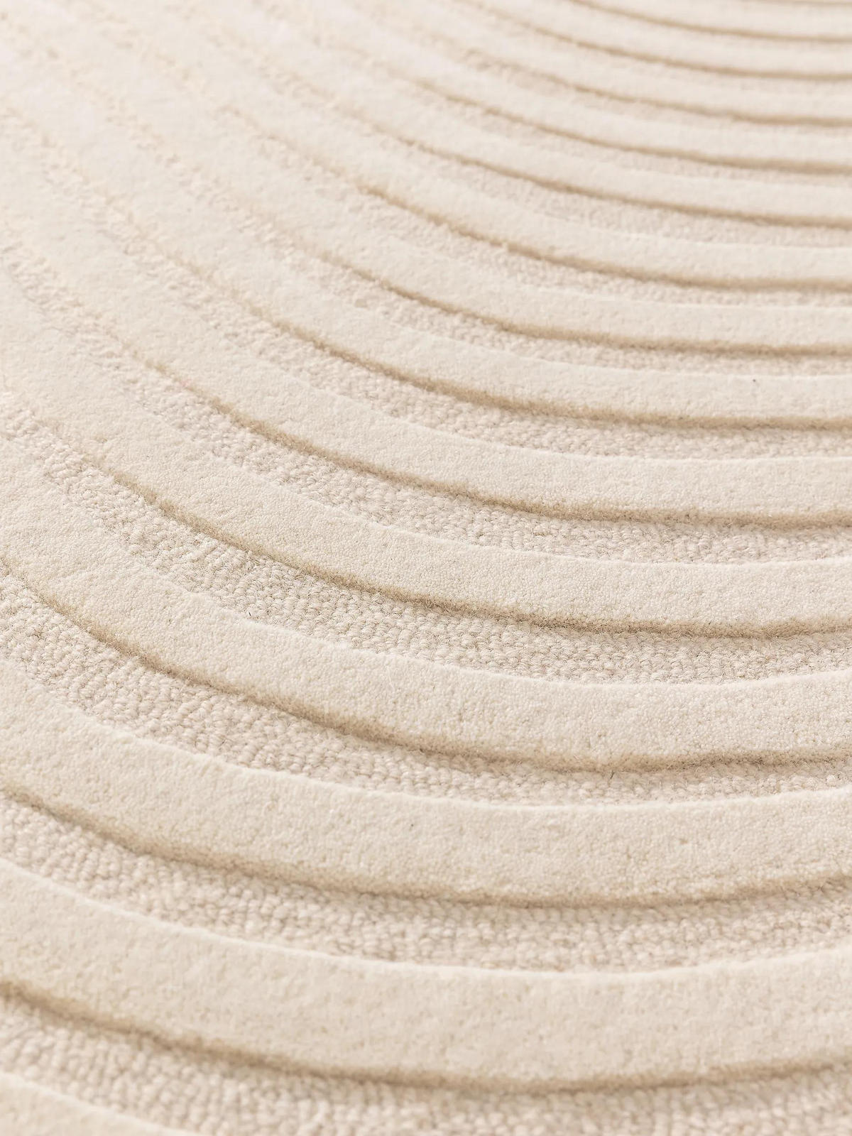 WOLLTEPPICH Tess Cream 160x230 cm - Creme, Textil (160/230cm) - benuta Pure