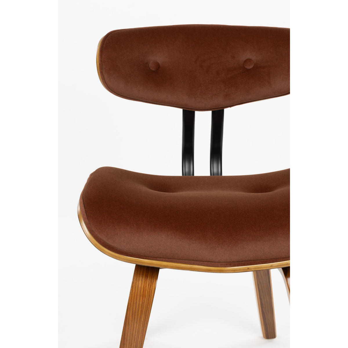 ESSZIMMERSTÜHLE Blackwood Walnussfarben/ Braun - Walnussfarben, Kunststoff (51/78/55.5cm) - Dutchbone