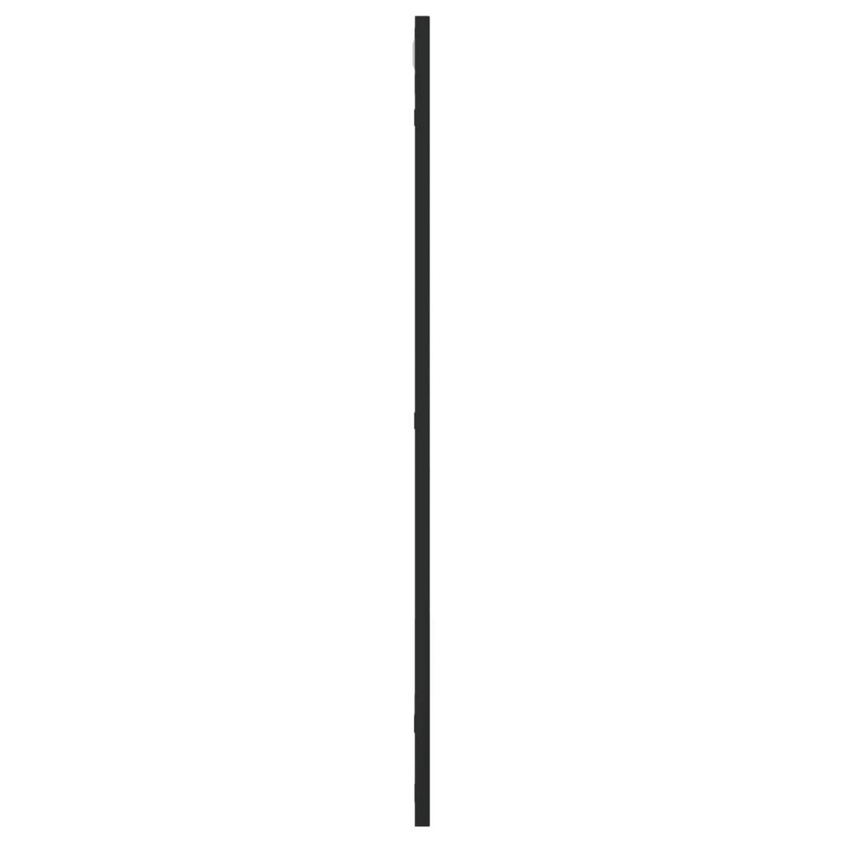 WANDSPIEGEL Schwarz 50x80 cm Rechteckig Eisen - Schwarz, Metall (1.5/80/50cm) - furnicato