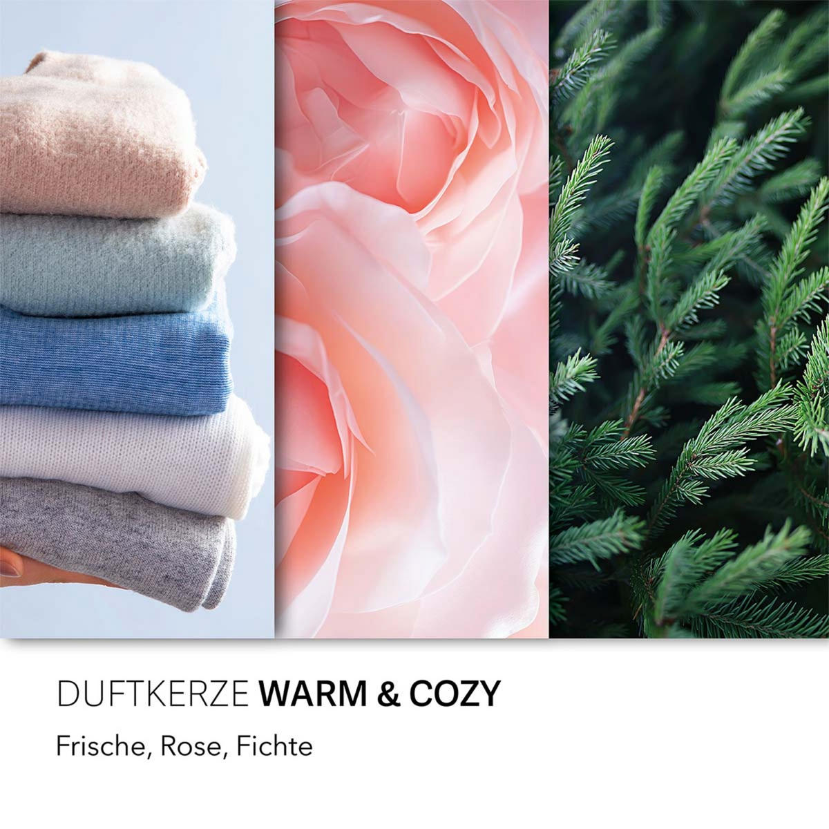 DUFTKERZE CandleBrothers - Weiß, Glas/Naturmaterialen (13cm)