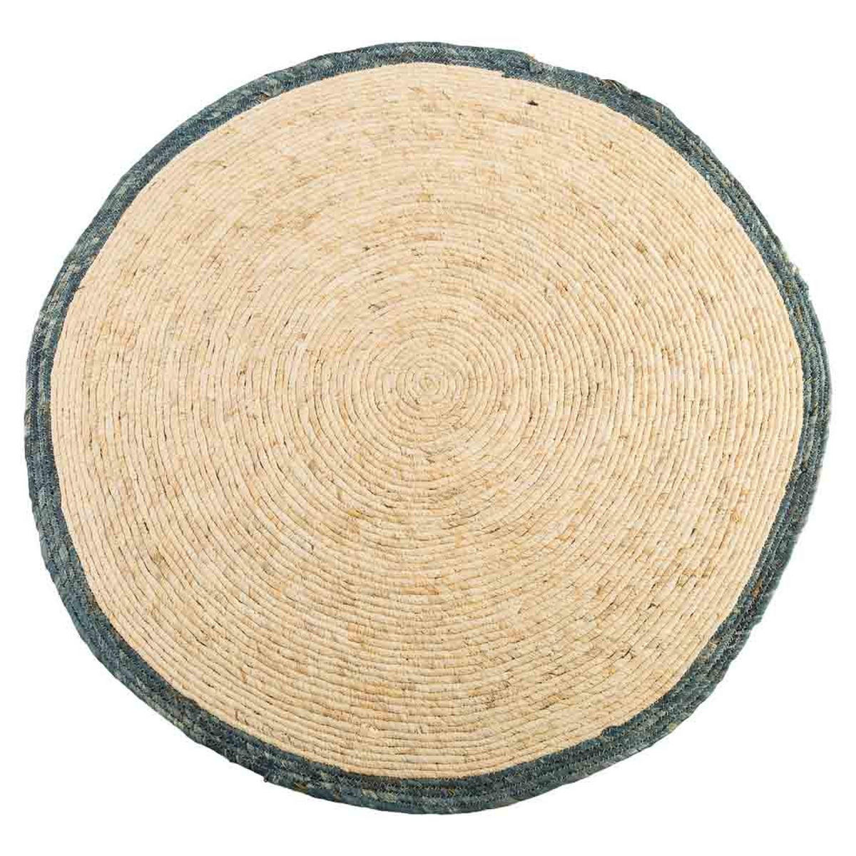 JUTETEPPICH rund, braun, D120x1 cm - Blaugrau/Naturfarben, Naturmaterialien (120/120cm) - Wanderlust