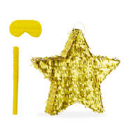 PINATA - Goldfarben, Papier/Wellpappe (45/43/9cm) - Relaxdays