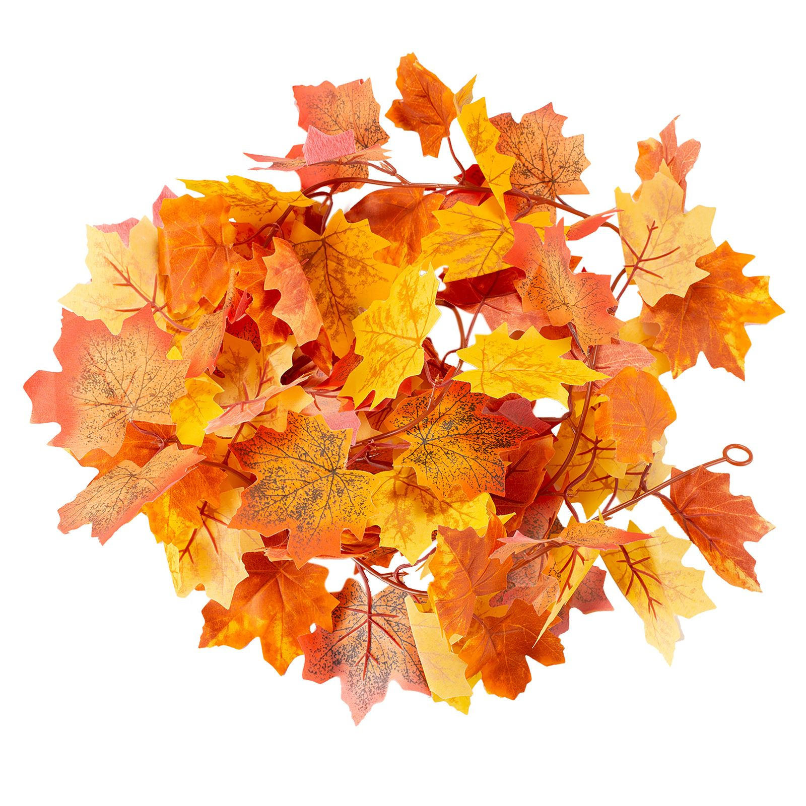 GIRLANDE HERBST - Orange, Kunststoff/Metall (29cm) - IDIMEX