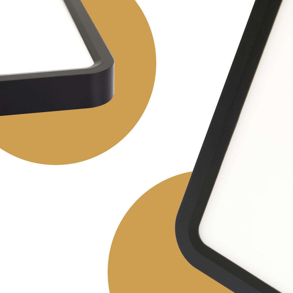 LED-DECKENLEUCHTE Macomber 23/23/2.4cm - Schwarz, Kunststoff (23/23/2.4cm) - Nettlife