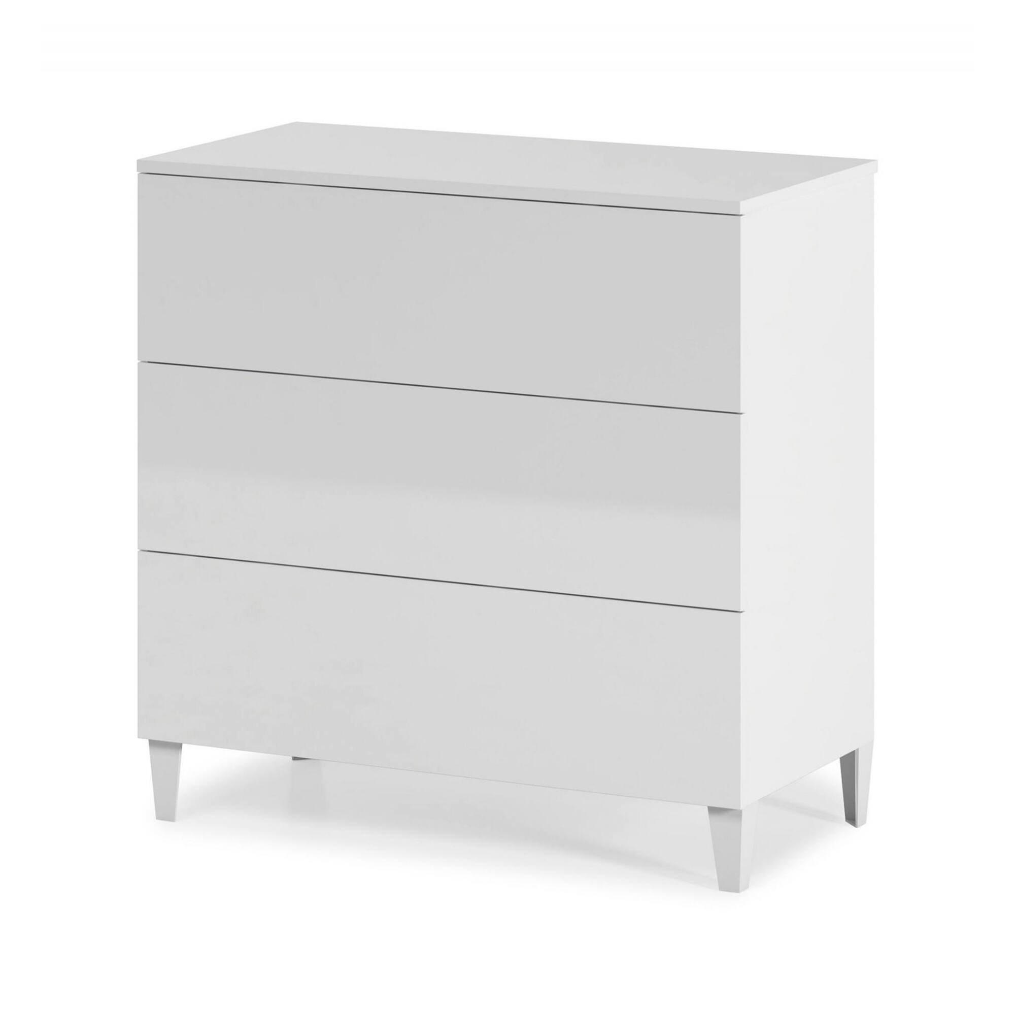Dmora Kommode Weiß 80x80x40 cm