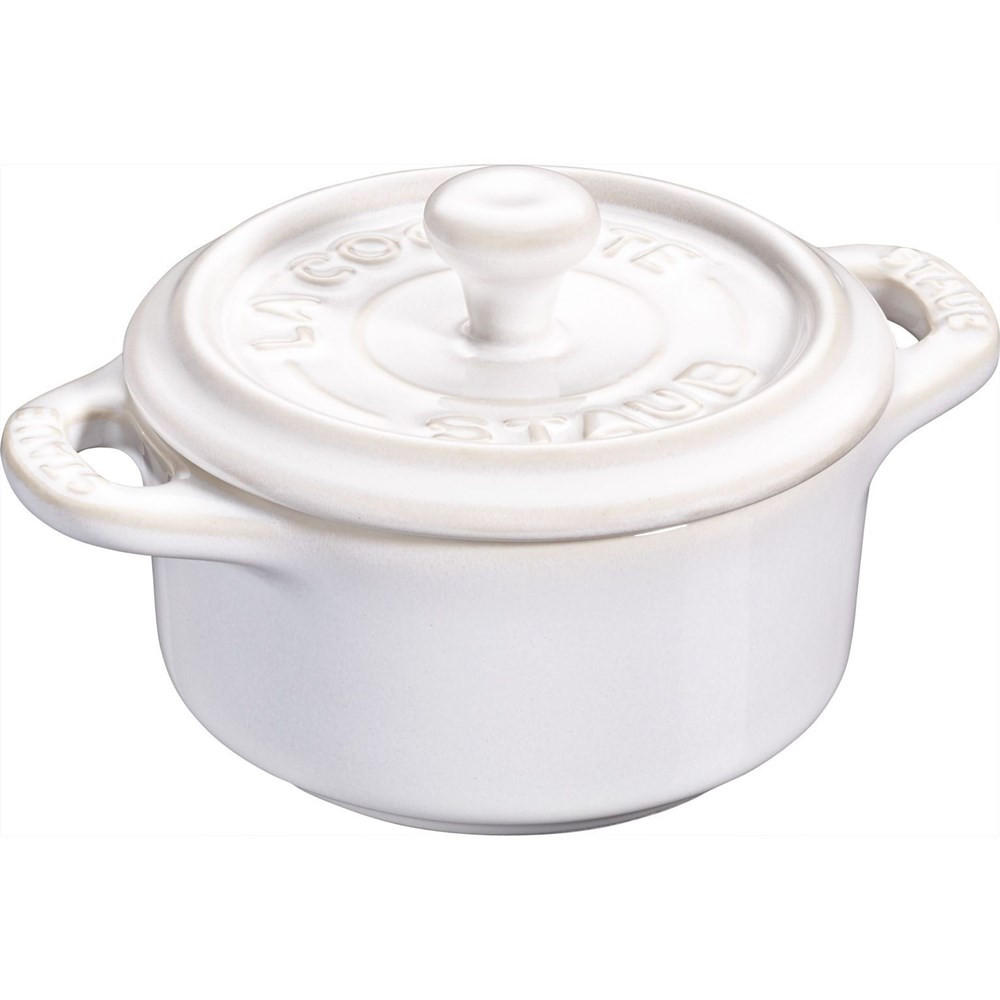 TOPF Weiß 8/8/5 cm 405119970 - Weiß, Metall (8cm) - Staub