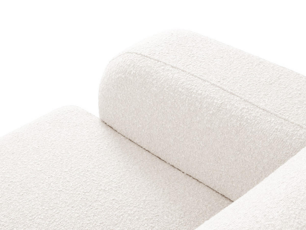 ECKSOFA rechts Molino aus Boucle weiß 6 Sitzplätze - Weiß, Textil (250/315cm) - Micadoni
