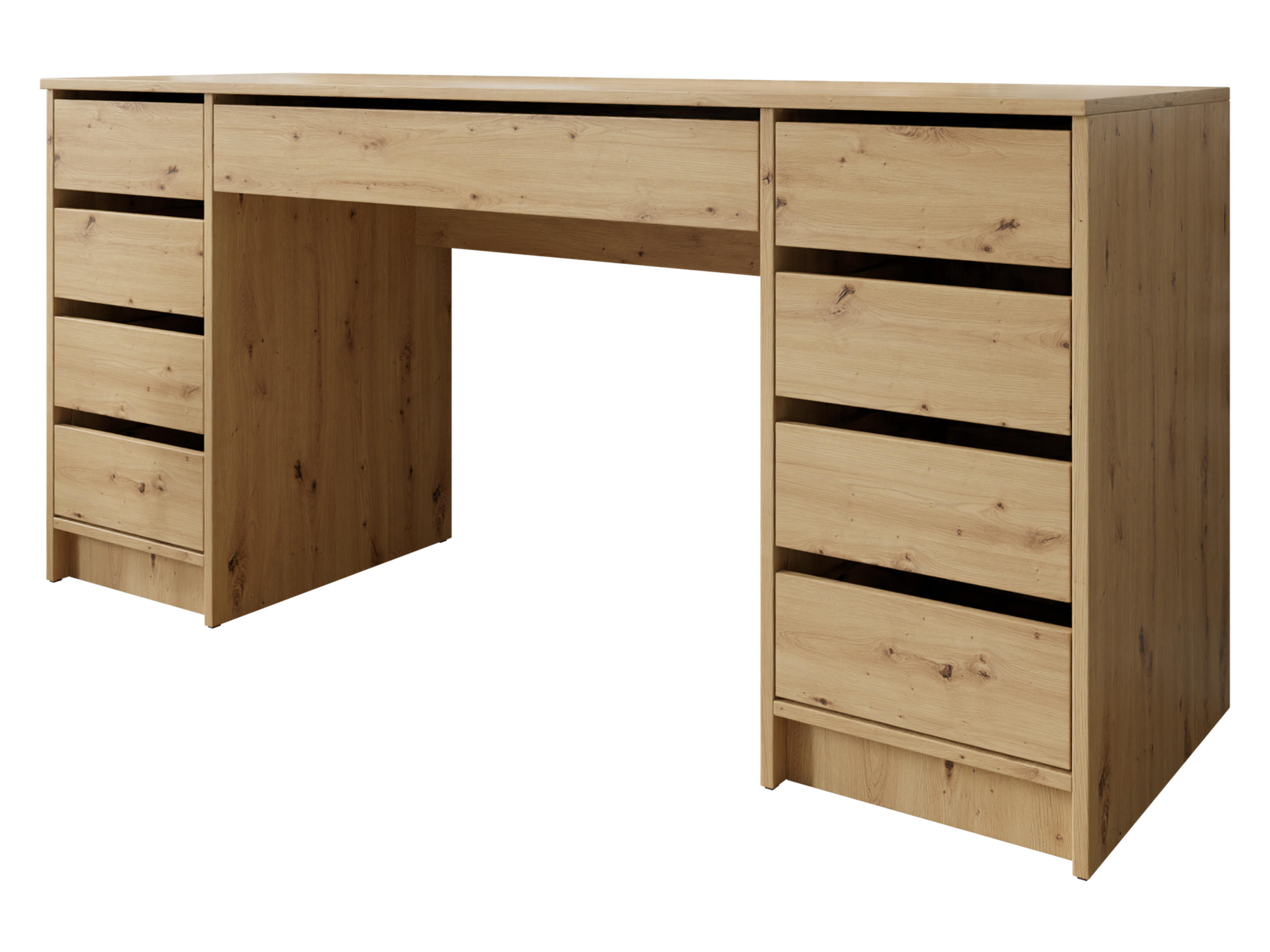 SCHREIBTISCH Ada Bis - Eiche Artisan, Holzwerkstoff (55/154/76cm) - MIRJAN24
