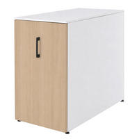 AKTENSCHRANK Weiß, Braun - Weiß/Braun, Metall (43/74/80cm) - MCW