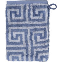 WASCHHANDSCHUH NOBLESSE ELEGANCE ALLOVER 1088 NACHTBLAU - 11 - Blau, Textil (16/22cm) - Cawoe