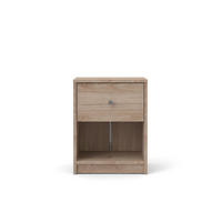 NACHTSCHRANK hell walnuss - Braun, Holzwerkstoff (38/48/30cm) - ebuy24
