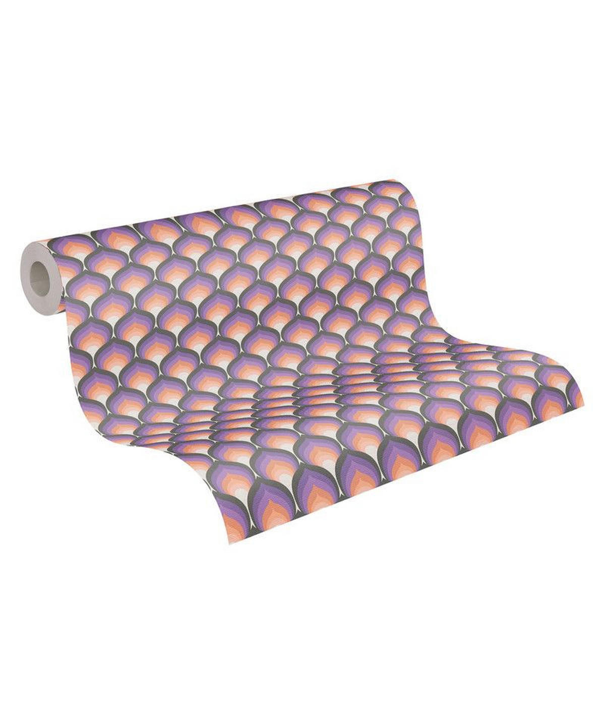 VLIESTAPETE Lila 53/850 cm - Lila, Textil (53/1cm) - KUNSTLOFT