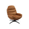 DREHSESSEL - Stoff - Terracotta - LIZUTA - Braun, Textil (93/99/78cm) - Vente-Unique